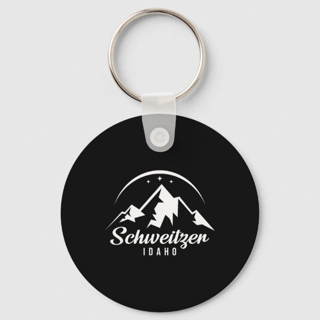 Porte-clés Station de ski Schweitzer Idaho Ski Snowboard  (Recto)