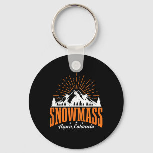 Porte-clés Station de ski Snowm Aspen Colorado Ski Mountain S