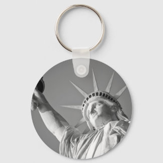 Porte-clés Statue blanche noire de la Liberté