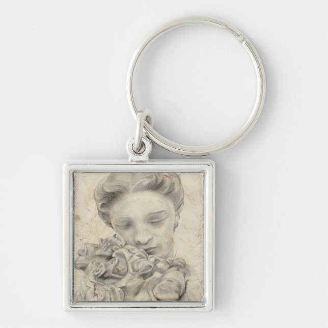 Porte-clés Statue dans le Jardin I (Devant)