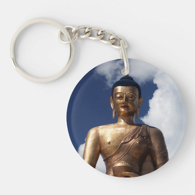 Porte-clés Statue de Bouddha assis (Devant)