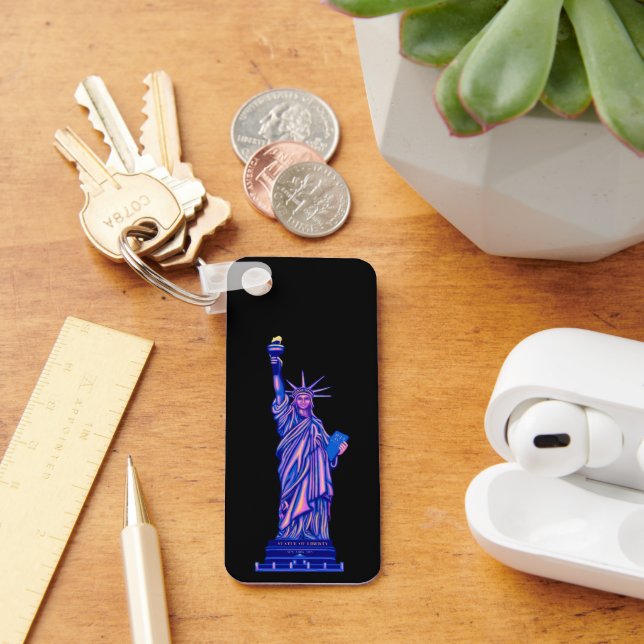 Porte-clés Statue de la Liberté-New York-4 juillet- (Bureau)