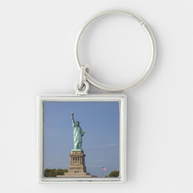Porte-clés Statue de la Liberté sur l'île de Liberty à New (Devant)