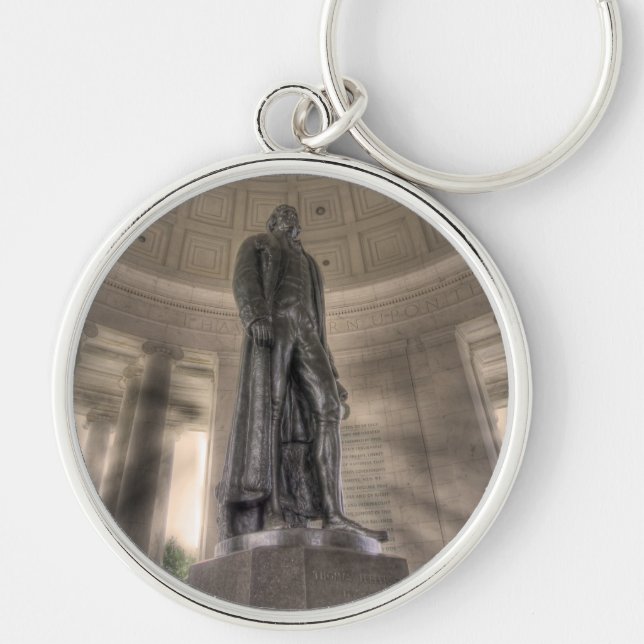 Porte-clés Statue en bronze du mémorial Thomas Jefferson (Devant)