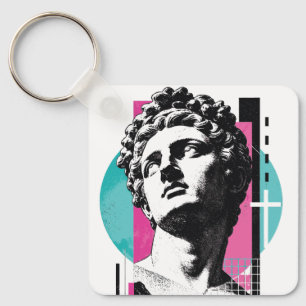 Porte-clés Statue grecque rétro Jésus brutaliste Colossiens 2
