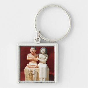 Porte-clés Statuette du Seneb nain et de sa famille