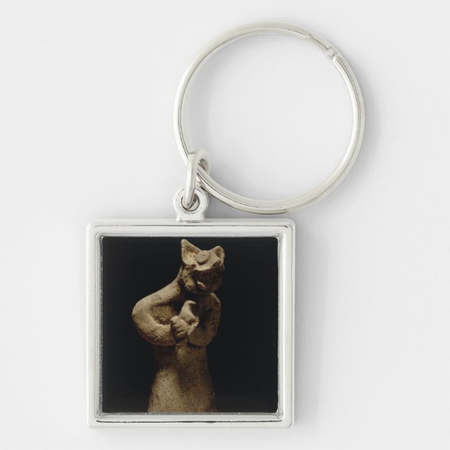 Porte-clés Statuette d'un démon Lion-Dirigé, Mésopotamie, c.5 (Devant)
