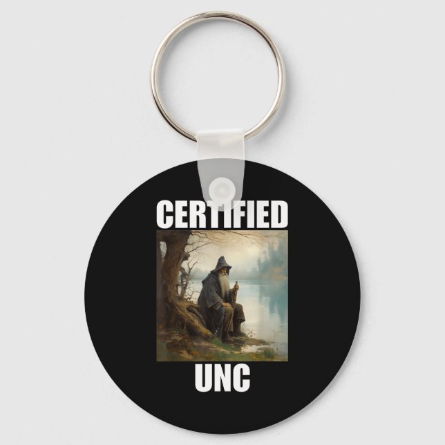 Porte-clés Statut UNC certifié  (Recto)