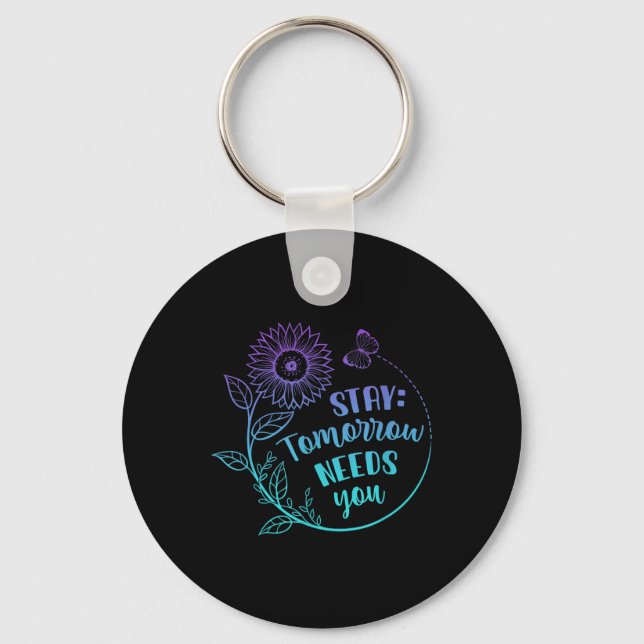 Porte-clés Stay Your Stories Is Not over Suicide Prevention A (Recto)