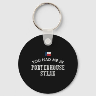 Porte-clés Steak Porterhouse Rare Moyen Dîner Texas Beef Gr