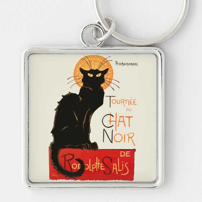 Porte-clés Steinlen Chat noir classique (Devant)