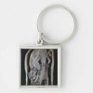 Porte-clés Stela dépeignant un joueur de boule, du Guatemala