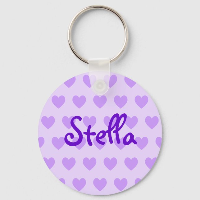Porte-clés Stella en violet (Recto)