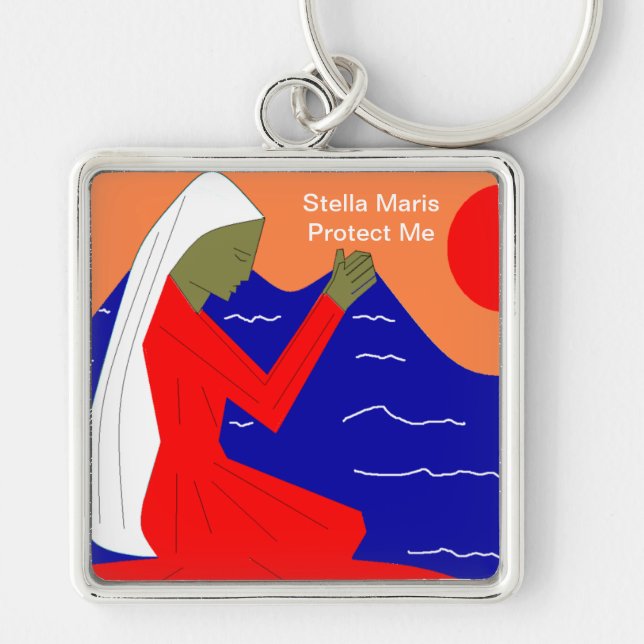 Porte-clés Stella Maris me protège (Devant)