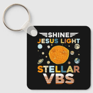 Porte-clés Stellar Bible School VBS Shine Jesus Light Christi