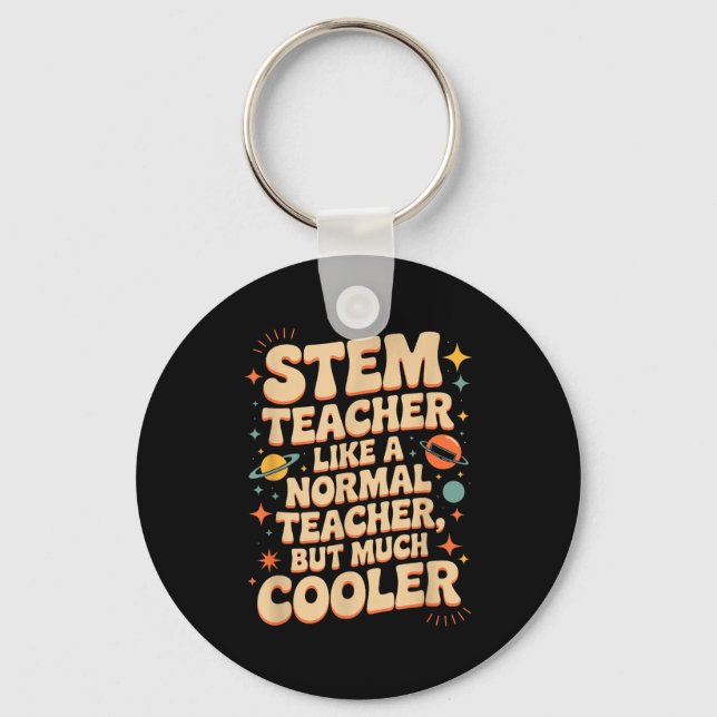 Porte-clés Stem Teacher Definition Funny Science Math Tech Te (Recto)
