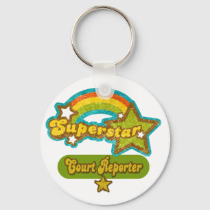 Porte-clés Sténographe judiciaire de superstar