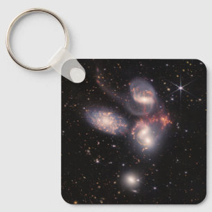 Porte-clés Stephan's Quintet 5 Galaxies Deep Field James Webb