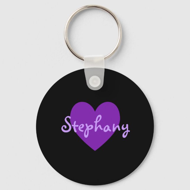Porte-clés Stephany en violet (Recto)