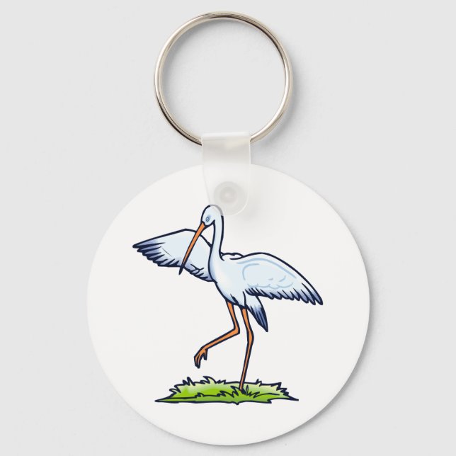 Porte-clés Steppy Stork (Recto)