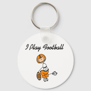 Porte-clés Stick Figure Orange I Jouer Football