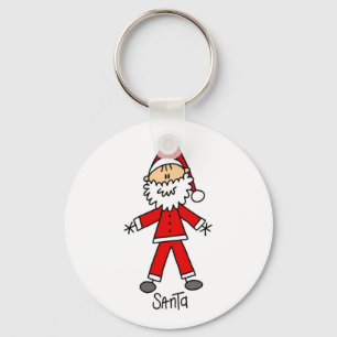 Porte-clés Stick Figure Santa Claus Tshirts et cadeaux