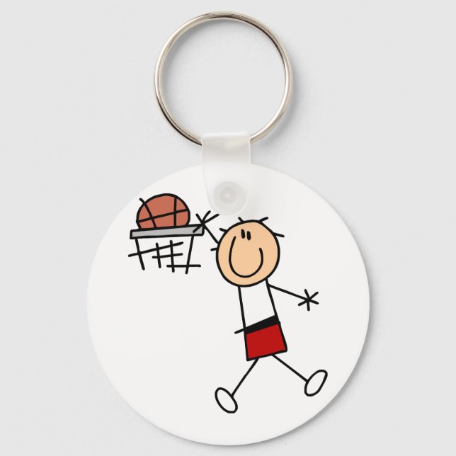 Porte-clés Stick Figure T-shirts et cadeaux Slam Dunk (Recto)