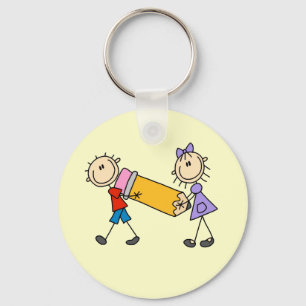 Porte-clés Stick Kids With Pencil