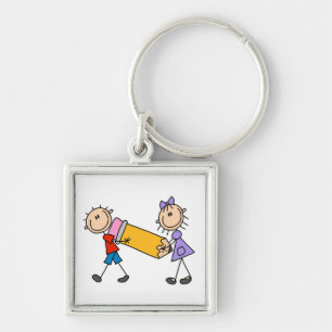 Porte-clés Stick Kids With Pencil