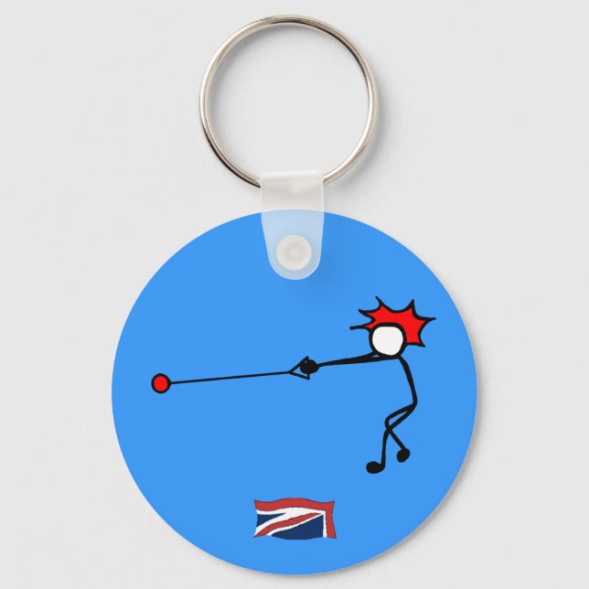 Porte-clés Stick With Sport Hammer Thrower UK (Recto)