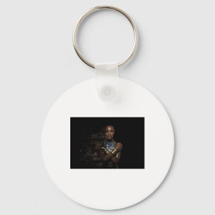 Porte-clés Sticker à dispersion de la reine noire