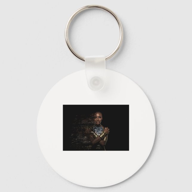 Porte-clés Sticker à dispersion de la reine noire (Recto)