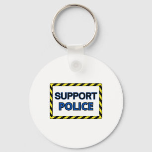 Porte-clés Sticker de police de support2
