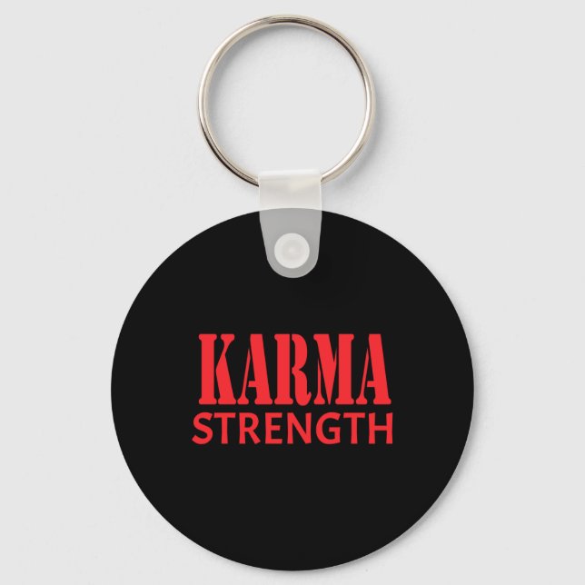 Porte-clés Sticker Karma Strength (Recto)
