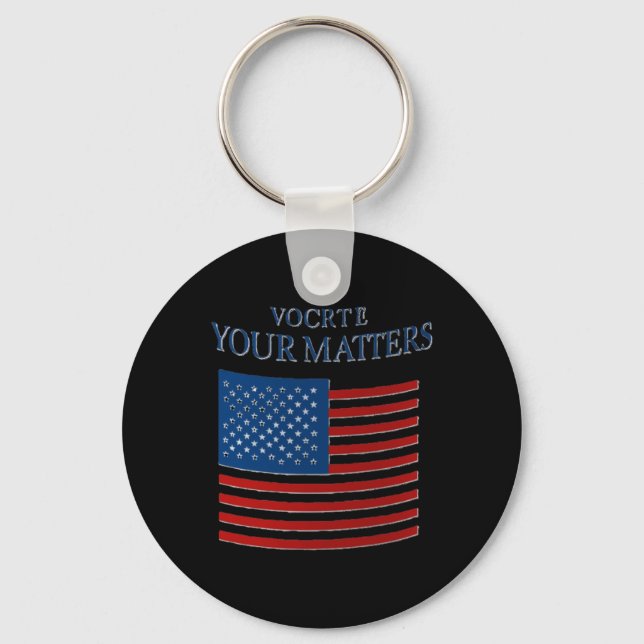 Porte-clés Sticker pour design drapeau américain Patriotic Yo (Recto)