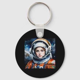 Porte-clés Sticker pour fille spatiale