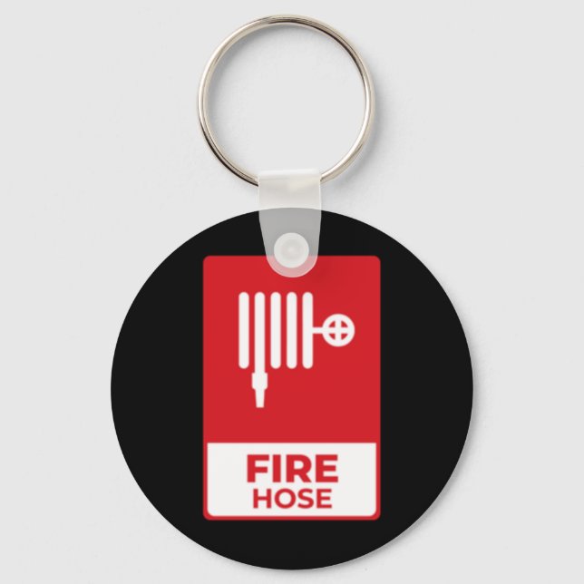 Porte-clés Sticker pour tuyau d'incendie (Recto)