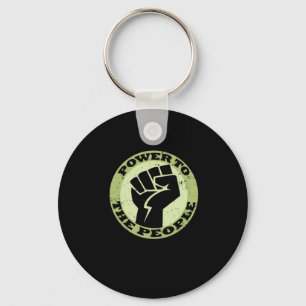 Porte-clés Sticker Vintage Du Pouvoir Au Peuple