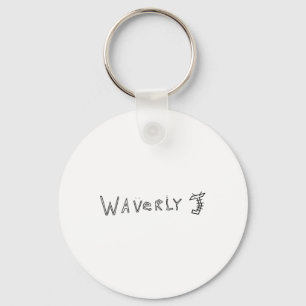 Porte-clés Sticker Waverly J (noir)