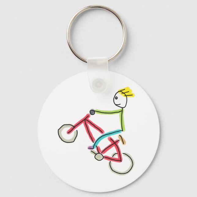 Porte-clés Stickman BMX (Recto)