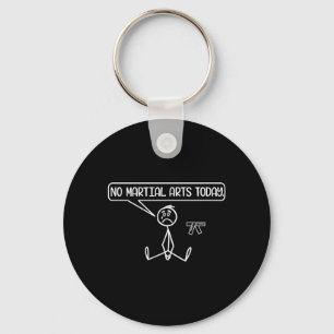 Porte-clés Stickman drôle et triste Karaté Taekwondo Jiu-Jits