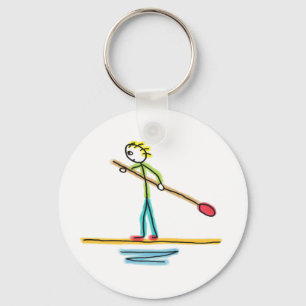 Porte-clés Stickman en paddleboard
