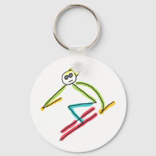 Porte-clés Stickman Skiing
