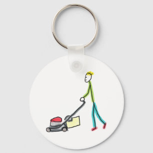 Porte-clés Stickman Tonte de Pelouse
