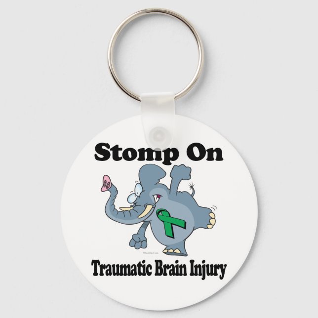 Porte-clés Stompe À L'Éléphant Sur Une Blessure Traumatique D (Recto)