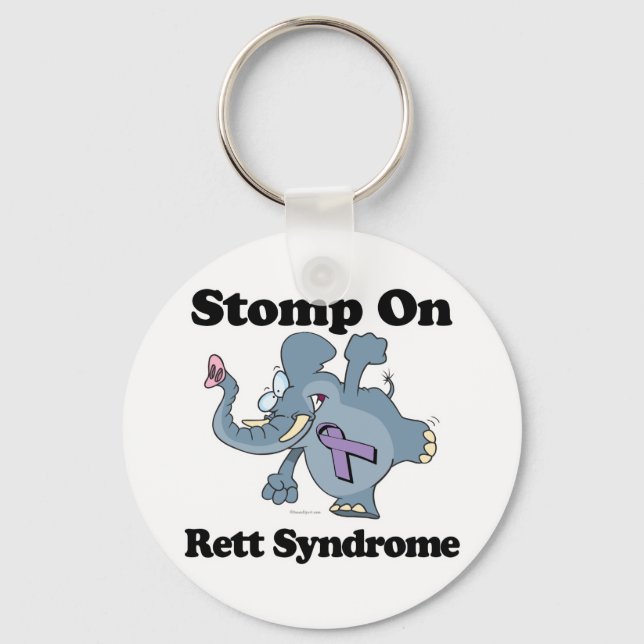 Porte-clés Stompe éléphante sur le syndrome de Rett (Recto)