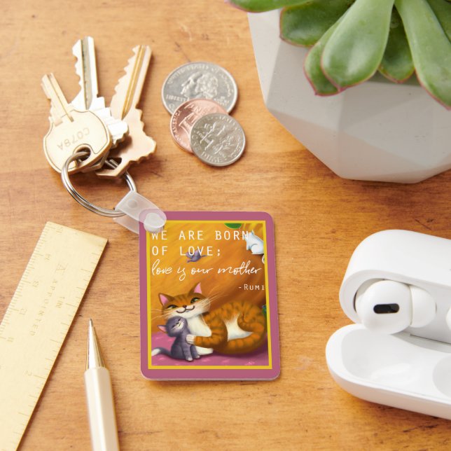 Porte-clés Storybook maman et bébé chats (Bureau)