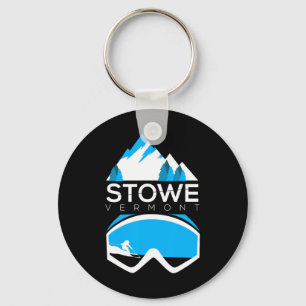 Porte-clés Stowe Vermont Ski Tee-shirt Montagne enneigée