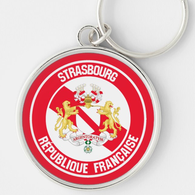 Porte-clés Strasbourg Round Emblem (Devant)