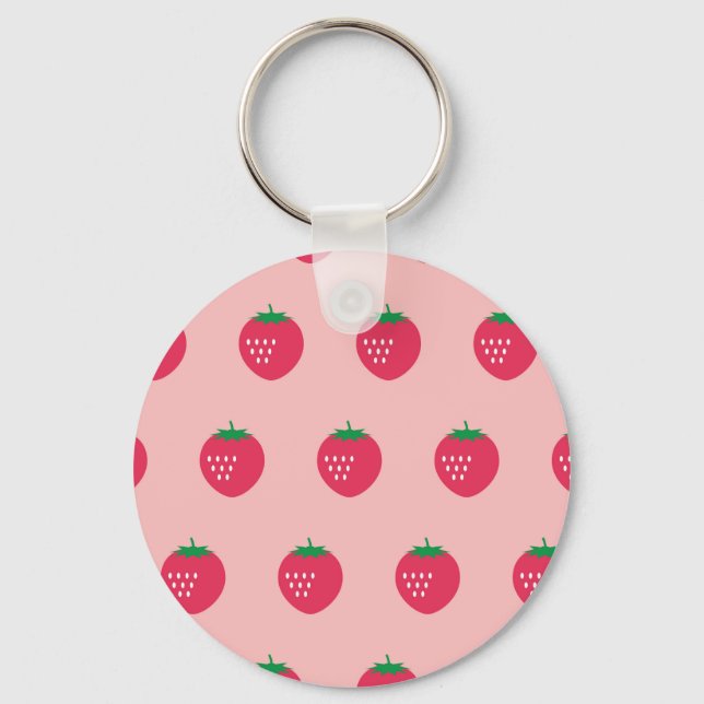 Porte-clés Strawberry Print (Recto)